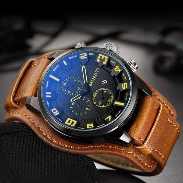 men's business watch quartz watch men's belt waterproof sport watch fashion simple sell sale you deserve to have, Slivery;brown
men's business watch quartz watch men's belt waterproof sport watch fashion simple sell sale you deserve to have, Slivery;brown