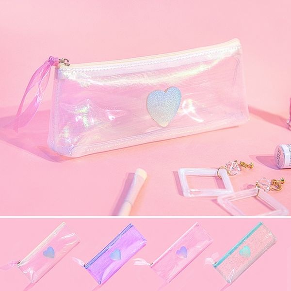 small fresh transparent pencil box student school pencil case net yarn style bag stationery bag small object storage
small fresh transparent pencil box student school pencil case net yarn style bag stationery bag small object storage