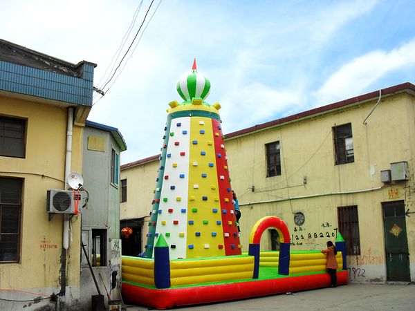 2017 Giant Inflatable Climbing Wall With Good Quality For Entertainment