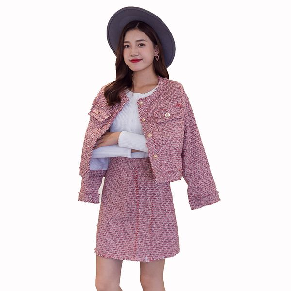 women's tweed suits set female new style autumn tweed elegant skirt set fashion jacket+short skirt two-piece, Gray
women's tweed suits set female new style autumn tweed elegant skirt set fashion jacket+short skirt two-piece, Gray