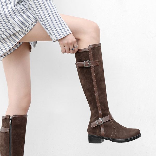 ymechic 2018 autumn winter flock knee high boots women brown black block chunky med heels motorcycle boots ridding botas shoes
ymechic 2018 autumn winter flock knee high boots women brown black block chunky med heels motorcycle boots ridding botas shoes