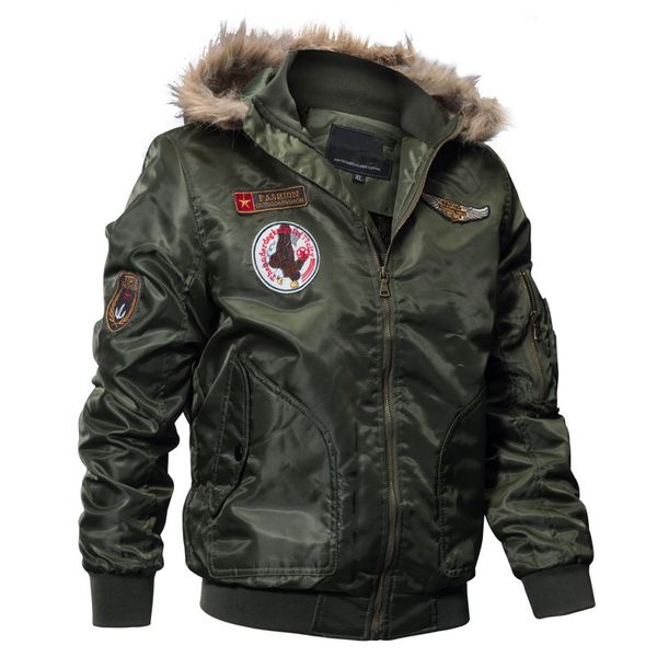 winter bomber jacket men army tactical jacket warm wool liner outerwear down parkas hoodie pilot coat m-4xl, Black;brown
winter bomber jacket men army tactical jacket warm wool liner outerwear down parkas hoodie pilot coat m-4xl, Black;brown