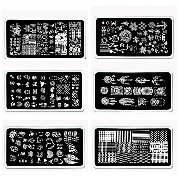 new 1pc nail stamping plates snowflake dream catcher anchor key pattern nail template plate rectangle stencil for s01014, White
new 1pc nail stamping plates snowflake dream catcher anchor key pattern nail template plate rectangle stencil for s01014, White