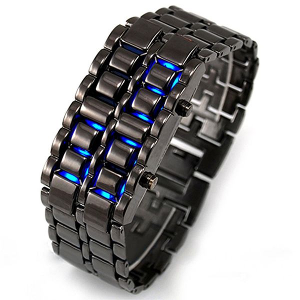 leisure fashion luxury lava steel strip led creative student black silver red blue led light metal alloy rectangle digital watch, Slivery;brown
leisure fashion luxury lava steel strip led creative student black silver red blue led light metal alloy rectangle digital watch, Slivery;brown