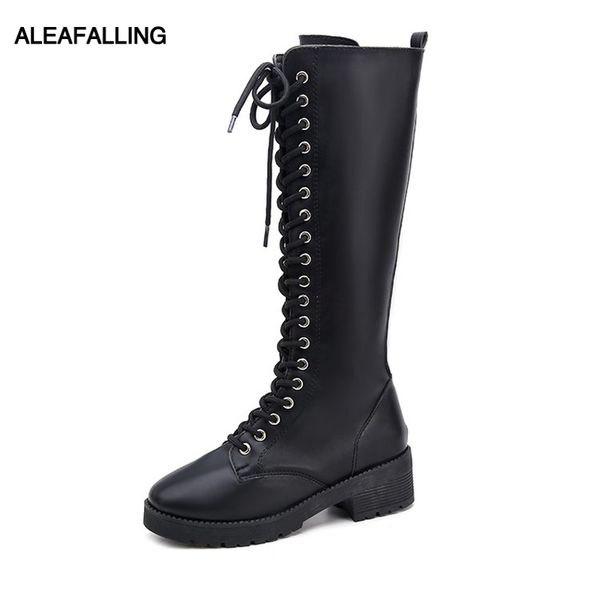 aleafalling women boots motorcycle high tube women lace up winter boots outdoor leather or nubuck girl's warm snow wbt243, Black
aleafalling women boots motorcycle high tube women lace up winter boots outdoor leather or nubuck girl's warm snow wbt243, Black