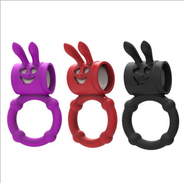 men's fascinating rings rabbit ring ring silicone locking products toys ideov