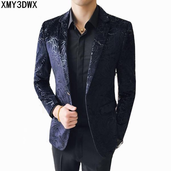 slim fit black blazer men 2018 new arrival mens velvet blazers floral prom dress blazers casual blazer and suit jacket men, White;black
slim fit black blazer men 2018 new arrival mens velvet blazers floral prom dress blazers casual blazer and suit jacket men, White;black