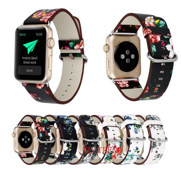 Leather Watch Band for Apple Watch 38mm 42mm For Iwatch Series 1 Series 2 Series 3 Flower Strap Floral Prints Wrist Watch Bracelet
Leather Watch Band for Apple Watch 38mm 42mm For Iwatch Series 1 Series 2 Series 3 Flower Strap Floral Prints Wrist Watch Bracelet