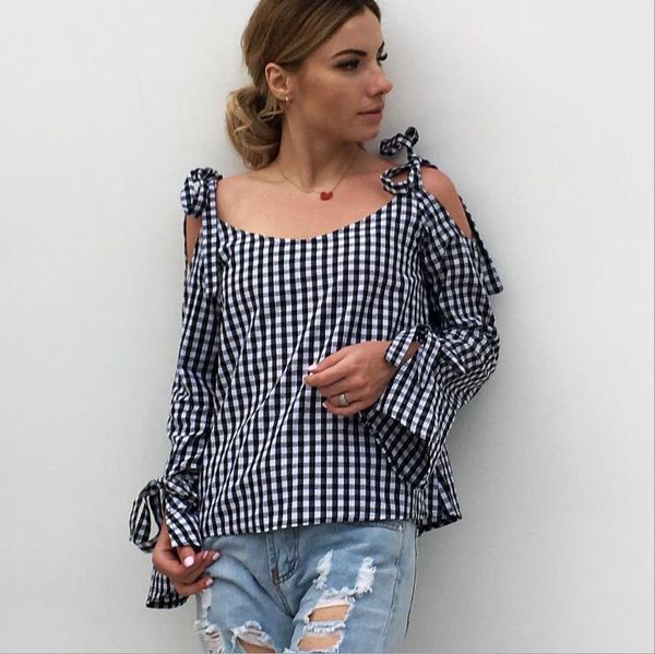 black and white plaid wpmen t-shirt long sleeve tee summer women elegant t-shirt female
black and white plaid wpmen t-shirt long sleeve tee summer women elegant t-shirt female