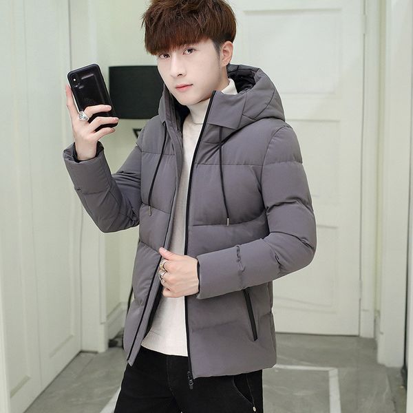 men's winter thicken coat parkas cotton feathers padded warm jacket korean style hooded coats polyester windproof men jacket, Black;brown
men's winter thicken coat parkas cotton feathers padded warm jacket korean style hooded coats polyester windproof men jacket, Black;brown