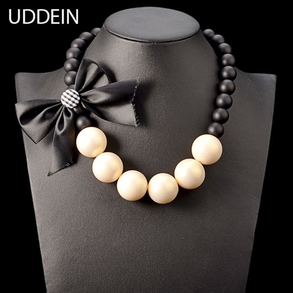 uddein chunky wood chain big simulated pearl jewelry ribbon flower necklace women vintage statement chokers wedding necklace, Golden;silver
uddein chunky wood chain big simulated pearl jewelry ribbon flower necklace women vintage statement chokers wedding necklace, Golden;silver