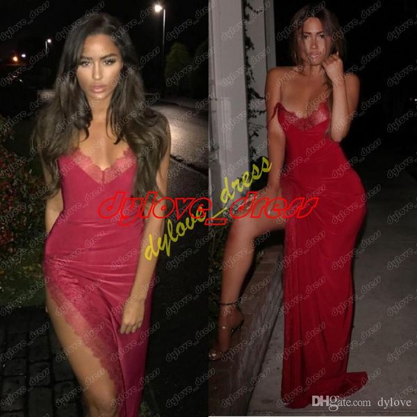 2021 plus size lace dress prom dress formal evening dresses red party slit long dresses evening, Black
2021 plus size lace dress prom dress formal evening dresses red party slit long dresses evening, Black