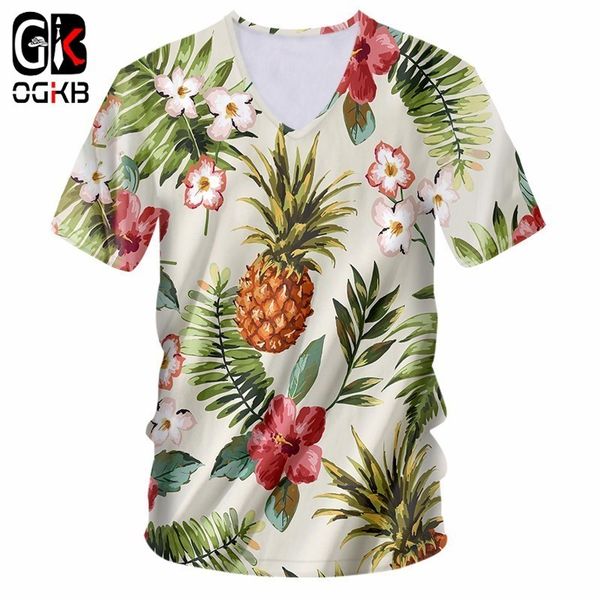 ogkb hiphop punk v neck tee shirt women/men's print pineapple flower 3d t-shirt short sleeve casual tshirts new harajuku, White;black
ogkb hiphop punk v neck tee shirt women/men's print pineapple flower 3d t-shirt short sleeve casual tshirts new harajuku, White;black