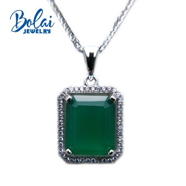 bolaijewelry, natural green agate oct 10*12mm gemstone pendant fine jewelry for women as birthday anniversary party gift, Silver
bolaijewelry, natural green agate oct 10*12mm gemstone pendant fine jewelry for women as birthday anniversary party gift, Silver