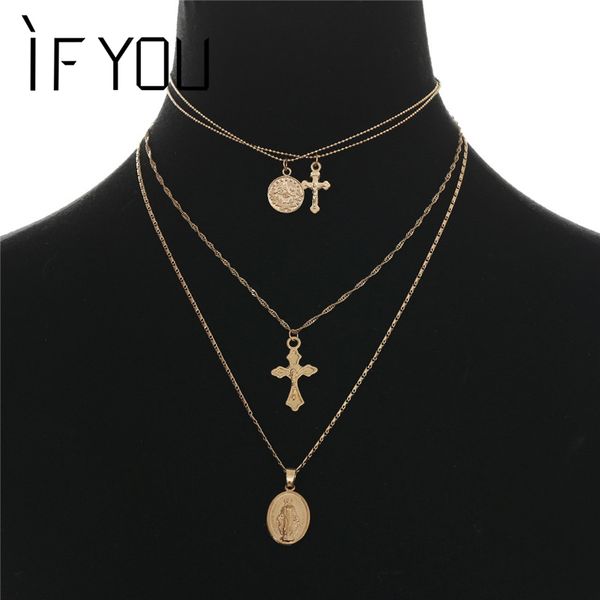 if you fashion multilayer cross pandent necklace set bohemia coins statement deck chain necklaces for women jewelry gift, Silver
if you fashion multilayer cross pandent necklace set bohemia coins statement deck chain necklaces for women jewelry gift, Silver
