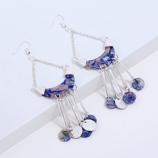 new acrylic drop-shaped silver earrings pendant ladies temperament european and american style jewelry
new acrylic drop-shaped silver earrings pendant ladies temperament european and american style jewelry