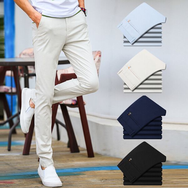 pop nice summer thin section slim men casual trousers in the waist straight casual pants male 4 color 28-28, Black
pop nice summer thin section slim men casual trousers in the waist straight casual pants male 4 color 28-28, Black