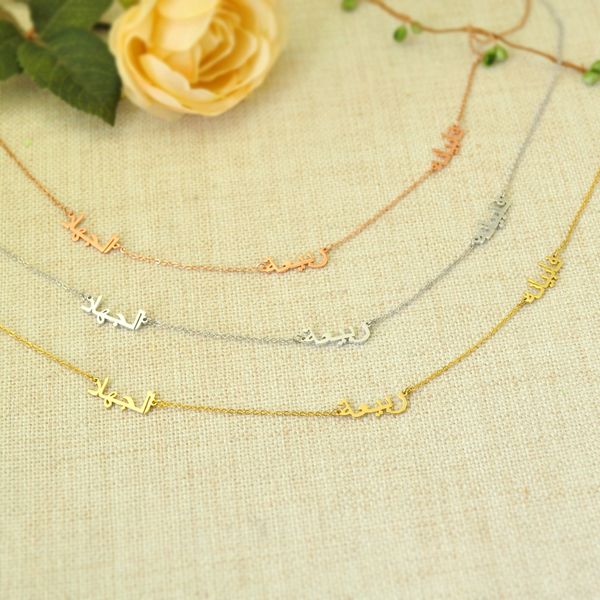 personalized arabic name necklace multiple name necklace mother's day gifts tiny gold arabic, Silver
personalized arabic name necklace multiple name necklace mother's day gifts tiny gold arabic, Silver