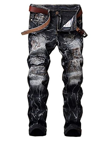 trumptailor mens jeans biker torn jean slim fit destroyed distressed holey ripped patched washed, Blue
trumptailor mens jeans biker torn jean slim fit destroyed distressed holey ripped patched washed, Blue