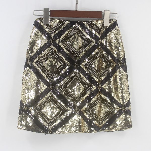 faldas saia longa lolita europe and america 2018 summer new double-sided sequins high waist beads beaded elastic skirt, Black 
faldas saia longa lolita europe and america 2018 summer new double-sided sequins high waist beads beaded elastic skirt, Black