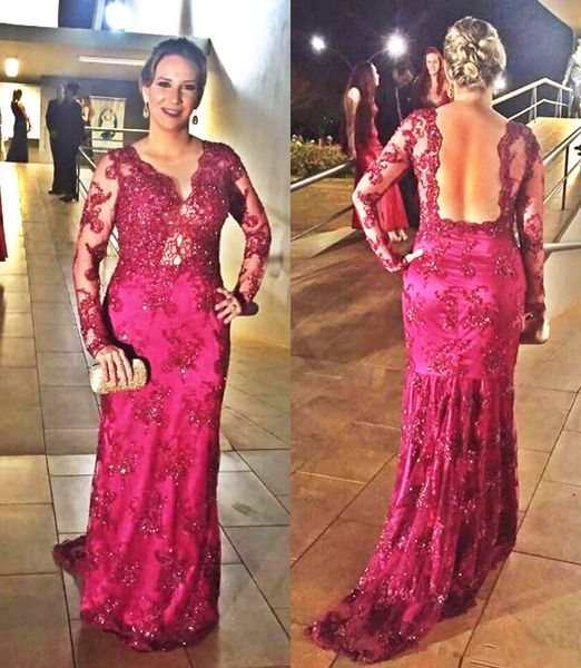 bling bling beads lace mother of the bride dress long sleeve backless floor length mermaid woman evening dress 2019 formal occassion, Black;red
bling bling beads lace mother of the bride dress long sleeve backless floor length mermaid woman evening dress 2019 formal occassion, Black;red