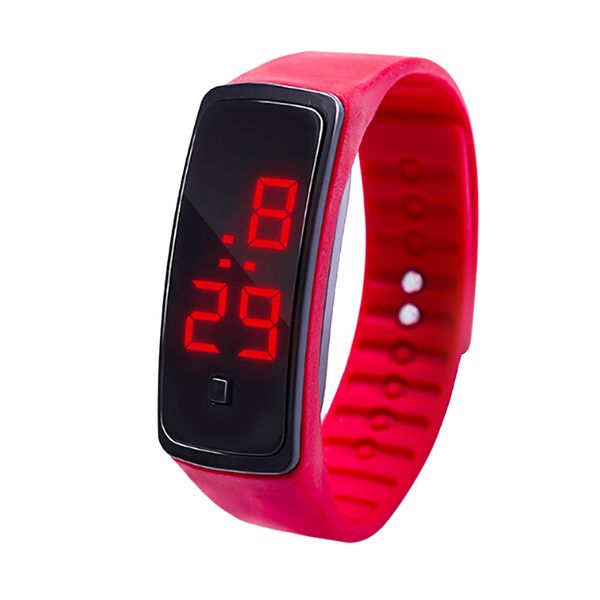 led digital display bracelet watch children's students silica gel sports watch sport digital montre homme reloj, Slivery;brown
led digital display bracelet watch children's students silica gel sports watch sport digital montre homme reloj, Slivery;brown