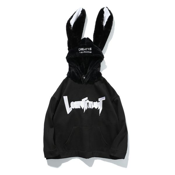 new 2018 spring hoodie men hooded rabbit style letters embroidery creative pullovers fleece warm sweatshirts tops, Black
new 2018 spring hoodie men hooded rabbit style letters embroidery creative pullovers fleece warm sweatshirts tops, Black