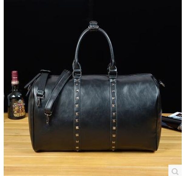 brand bag rivets bag leisure mens personality trend of large capacity leather men's handbag travel handbag inclined shoulder bag
brand bag rivets bag leisure mens personality trend of large capacity leather men's handbag travel handbag inclined shoulder bag