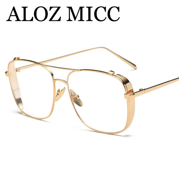 aloz micc men glasses frame women gold clear eyeglasses brand designer metal frame ladies eyewear frame 2018 a463, Black
aloz micc men glasses frame women gold clear eyeglasses brand designer metal frame ladies eyewear frame 2018 a463, Black