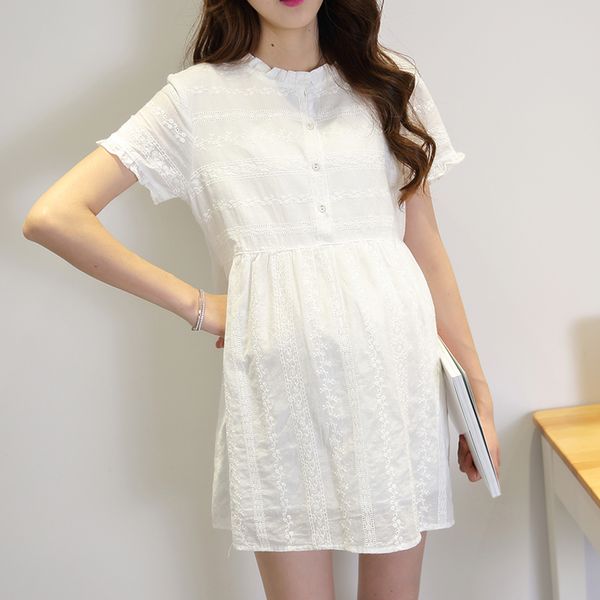 2018 summer pregnant maternity cotton pregnancy basic t shirt maternidade clothing short sleeve clothes for pregnant women, White
2018 summer pregnant maternity cotton pregnancy basic t shirt maternidade clothing short sleeve clothes for pregnant women, White