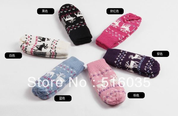 thick lovely deer design knitted gloves women faux fur winter spring mittens mixed colors 5pairs/lot, Blue;gray
thick lovely deer design knitted gloves women faux fur winter spring mittens mixed colors 5pairs/lot, Blue;gray