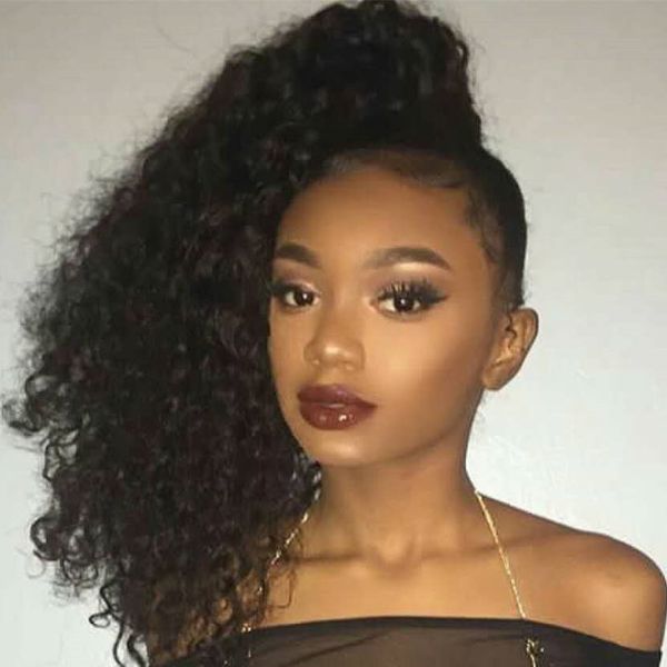 new arrival 140g human hair kinky ponytails hairpieces for american women curly ponytail drawstring clip on pony tail 4 colors available, Black
new arrival 140g human hair kinky ponytails hairpieces for american women curly ponytail drawstring clip on pony tail 4 colors available, Black