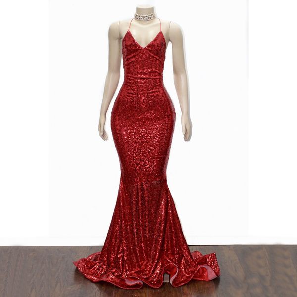bling bling mermaid red sequined evening dresses v neck criss cross strap plus size evening wear sleeveless sweep train party gowns, Black;red
bling bling mermaid red sequined evening dresses v neck criss cross strap plus size evening wear sleeveless sweep train party gowns, Black;red