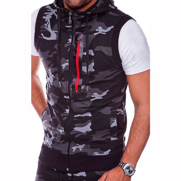 fashion camouflage mens tank casual sleeveless hoodie sweatshirts zipper slim bodybuilding fitness hooded men shirt, White;black
fashion camouflage mens tank casual sleeveless hoodie sweatshirts zipper slim bodybuilding fitness hooded men shirt, White;black