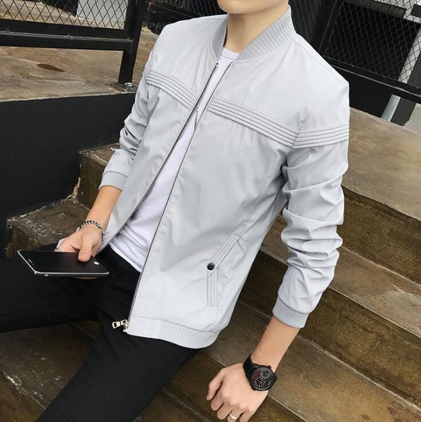 2018 new casual jacket slim men's fashion collar collar jacket men's designer jacket men's outerwear coats, Black;brown
2018 new casual jacket slim men's fashion collar collar jacket men's designer jacket men's outerwear coats, Black;brown