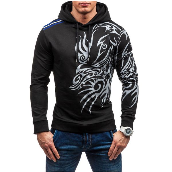 2018 fashion brand male long sleeve hoodie sweatshirt men's slim dragon printing men's hoodie sportswear size 3xl, Black
2018 fashion brand male long sleeve hoodie sweatshirt men's slim dragon printing men's hoodie sportswear size 3xl, Black