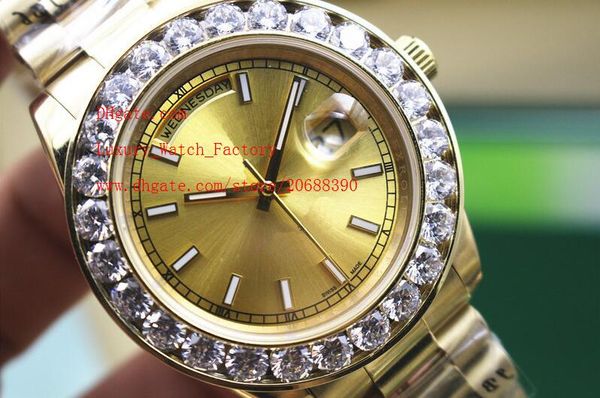 new sapphire 18 kt yellow gold 41mm bigger diamond watch automatic mechanical men watches luxury watches, Slivery;brown
new sapphire 18 kt yellow gold 41mm bigger diamond watch automatic mechanical men watches luxury watches, Slivery;brown