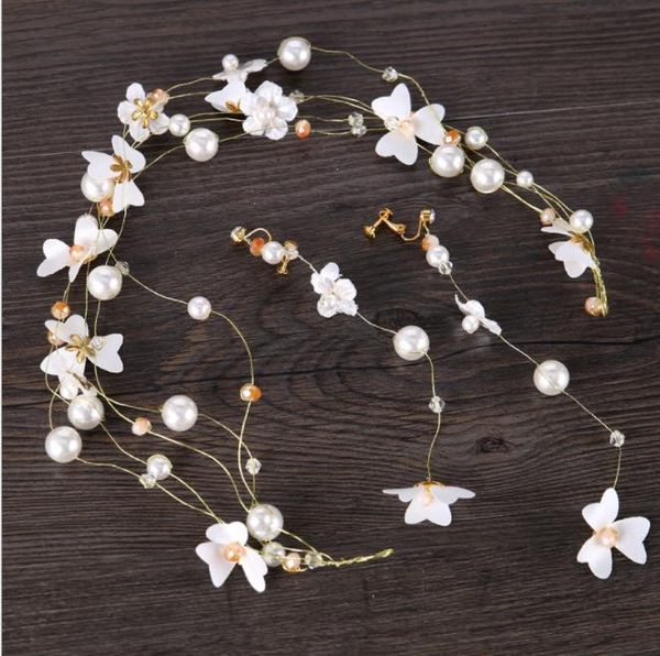 japan and south korea hand string beads with wedding dress accessories new earrings wedding headwear set, Slivery;golden
japan and south korea hand string beads with wedding dress accessories new earrings wedding headwear set, Slivery;golden