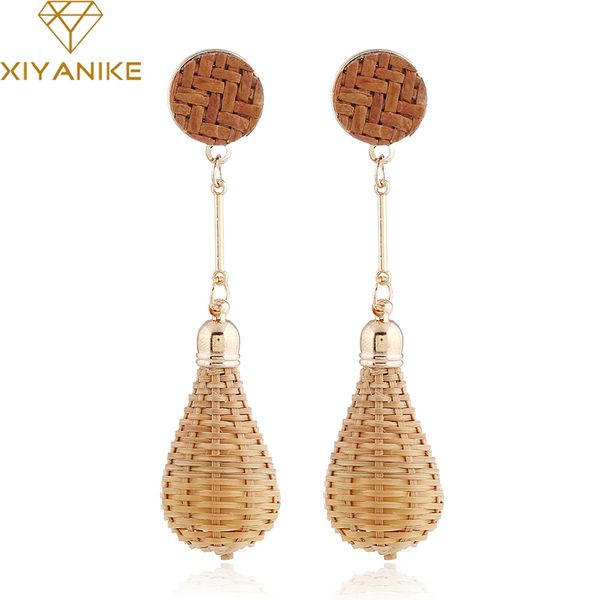 xiyanike bohemian brown rattan straw woven handmade pendant drop earrings women personality vintage statement jewelry e1089, Silver
xiyanike bohemian brown rattan straw woven handmade pendant drop earrings women personality vintage statement jewelry e1089, Silver