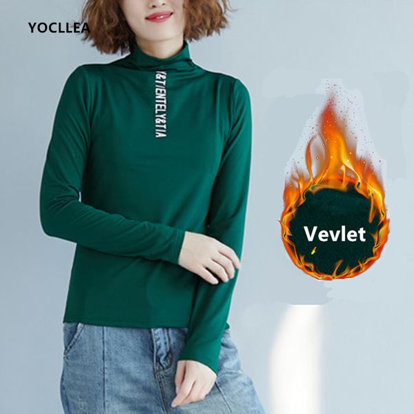 autumn wtiner turtleneck women t shirts plus size slim solid letter add velvet warm baisic tees female long sleeve t-shirt, White
autumn wtiner turtleneck women t shirts plus size slim solid letter add velvet warm baisic tees female long sleeve t-shirt, White