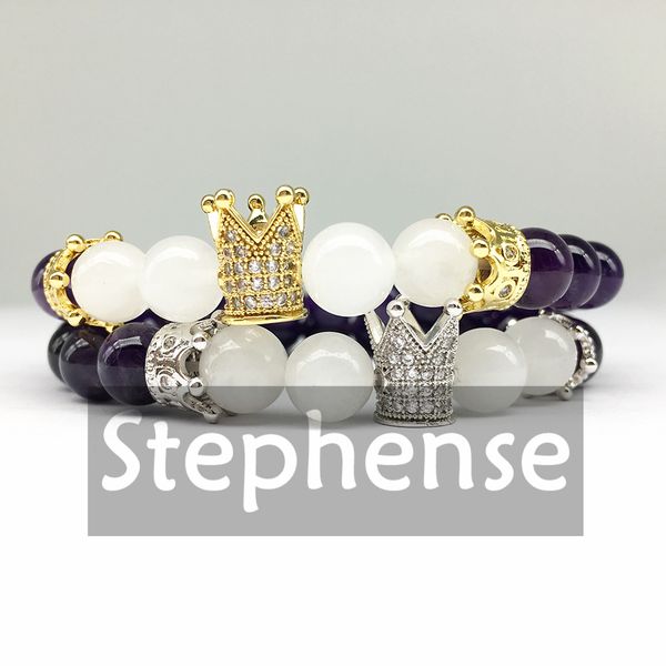 cz0010 2018 luxurious design crown charm bracelet natural a methyst energy bracelet women`s wedding bracelet, Black
cz0010 2018 luxurious design crown charm bracelet natural a methyst energy bracelet women`s wedding bracelet, Black