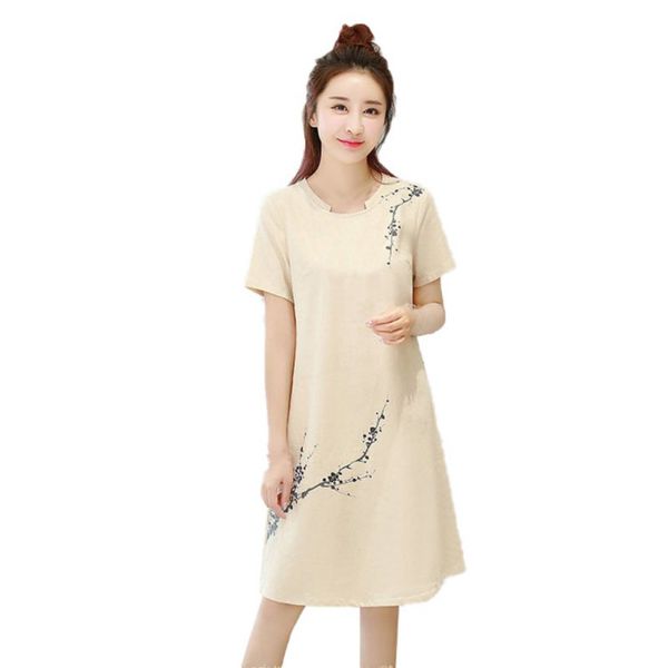 plus size 3xl summer dress women elegant floral print dress short sleeve o neck a-line casual loose vestidos lady clothing, White;black
plus size 3xl summer dress women elegant floral print dress short sleeve o neck a-line casual loose vestidos lady clothing, White;black