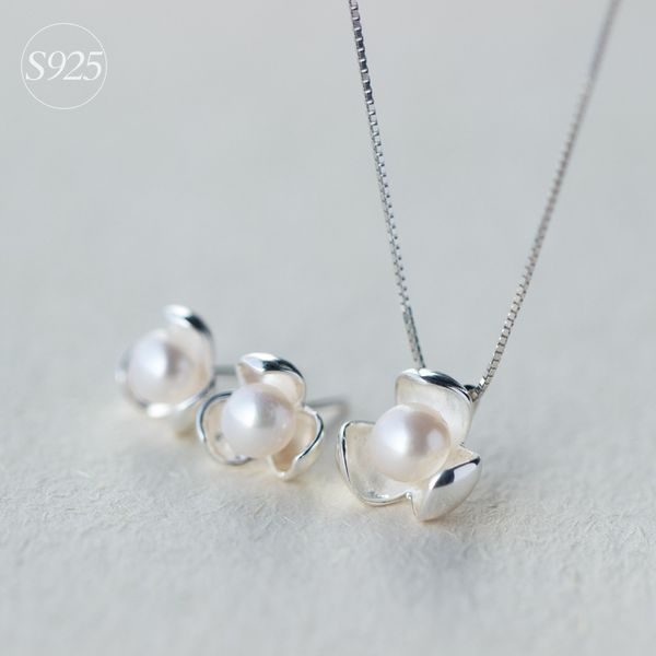 real. solid 925 sterling silver white freshwater pearl &blossom flower pendant necklace earrings set jewelry gtlx1013, Black
real. solid 925 sterling silver white freshwater pearl &blossom flower pendant necklace earrings set jewelry gtlx1013, Black