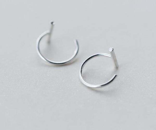 small 8mm 1pair 100% real. 925 sterling silver jewelry half circle lucky bar ear earrings gtle1417, Golden;silver
small 8mm 1pair 100% real. 925 sterling silver jewelry half circle lucky bar ear earrings gtle1417, Golden;silver