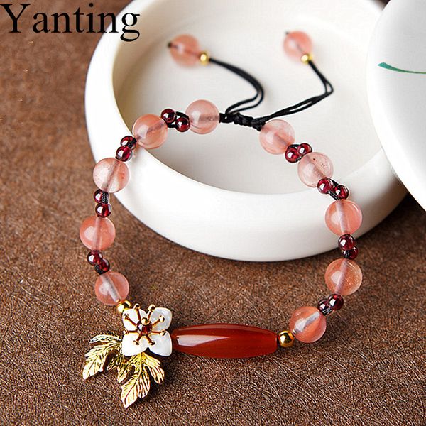 yanting watermelon crystal beads bracelets for women natural red stone garnet bracelet women shell flower sweet handmade 020, Black
yanting watermelon crystal beads bracelets for women natural red stone garnet bracelet women shell flower sweet handmade 020, Black