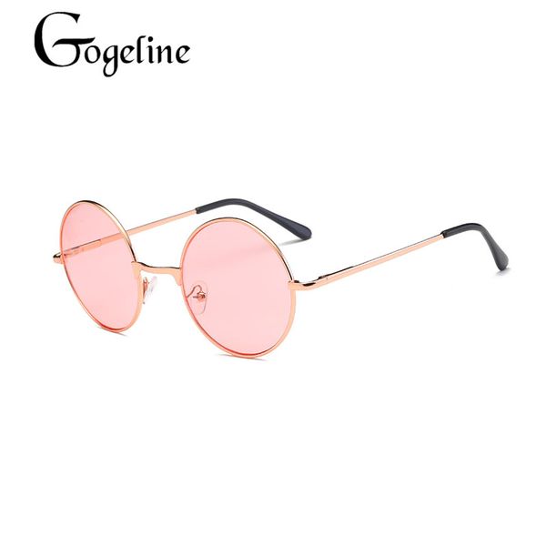 gogeline pink classic round sunglasses women men female brand metal frames sun glasses for women retro male c0045, White;black
gogeline pink classic round sunglasses women men female brand metal frames sun glasses for women retro male c0045, White;black