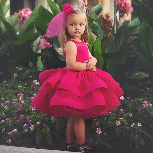 gorgeous fuchsia girls pageant gowns tiered puffy knee length flower girl dresses for wedding tulle ball gown baby birthday party dress, White;blue
gorgeous fuchsia girls pageant gowns tiered puffy knee length flower girl dresses for wedding tulle ball gown baby birthday party dress, White;blue