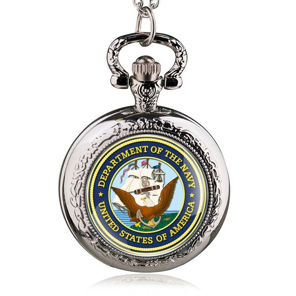 silver round case quartz pocket watches with necklace united states america department of the navy pendant watch men women pb488, Slivery;golden
silver round case quartz pocket watches with necklace united states america department of the navy pendant watch men women pb488, Slivery;golden