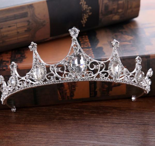 2018 корейский принцесса королевская корона украшение свадебное платье аксессуары, Silver
2018 корейский принцесса королевская корона украшение свадебное платье аксессуары, Silver