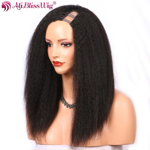 aliblisswig u part human hair wig kinky straight brazilian remy hair 150 density medium cap wigs for black women
aliblisswig u part human hair wig kinky straight brazilian remy hair 150 density medium cap wigs for black women